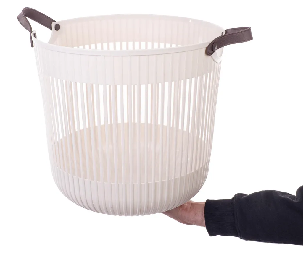 Panier à linge en plastique KADAX 40x32cm, bac de rangement universel