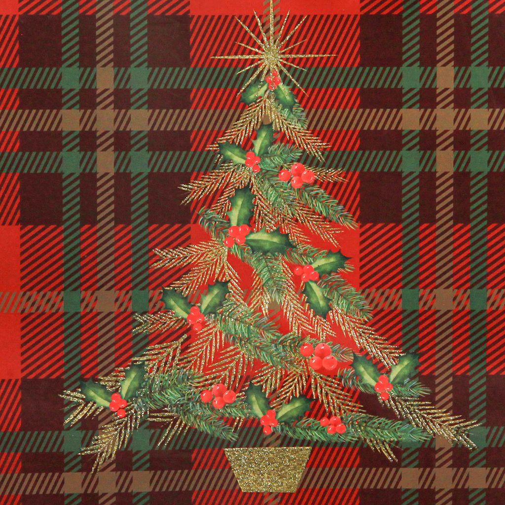 Geschenktüte Weihnachten 18x8x24cm mit Henkel und Motiv 1 Produktbild 3