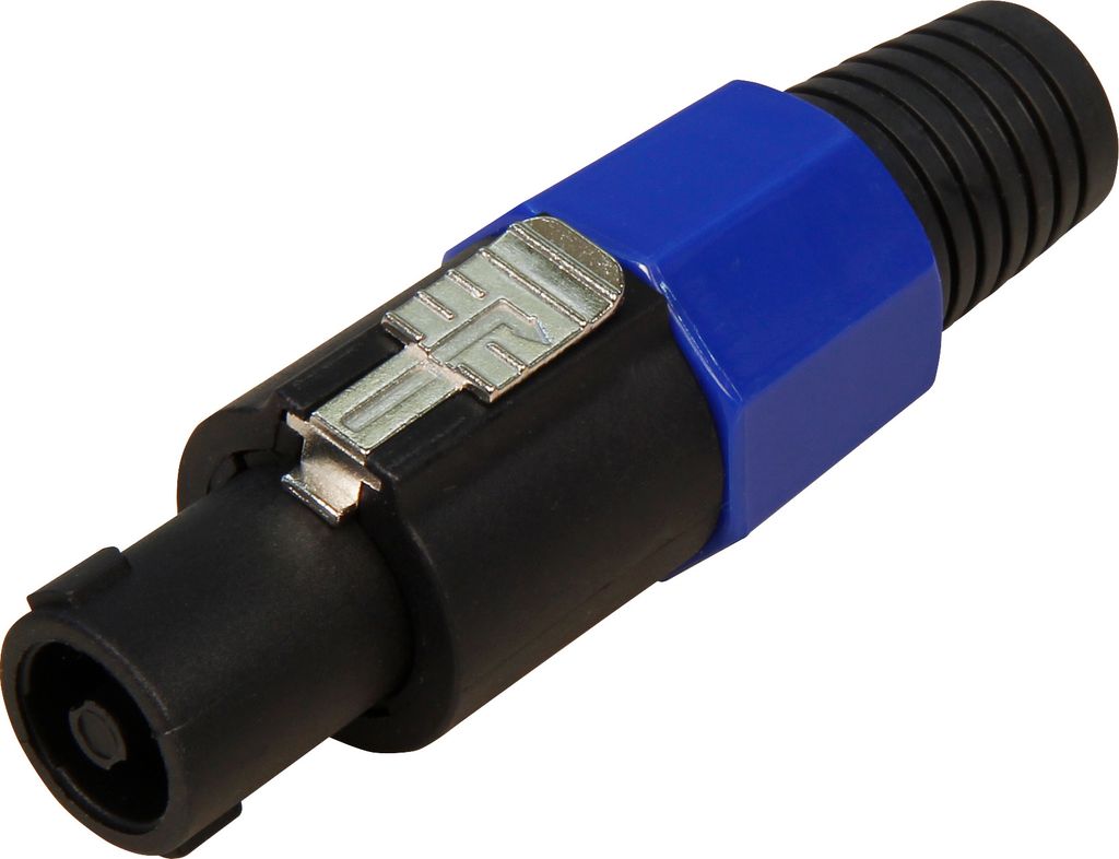 PA-Lautsprecherstecker HOLLYWOOD, mit Knickschutz, 4-polig, schraubbar