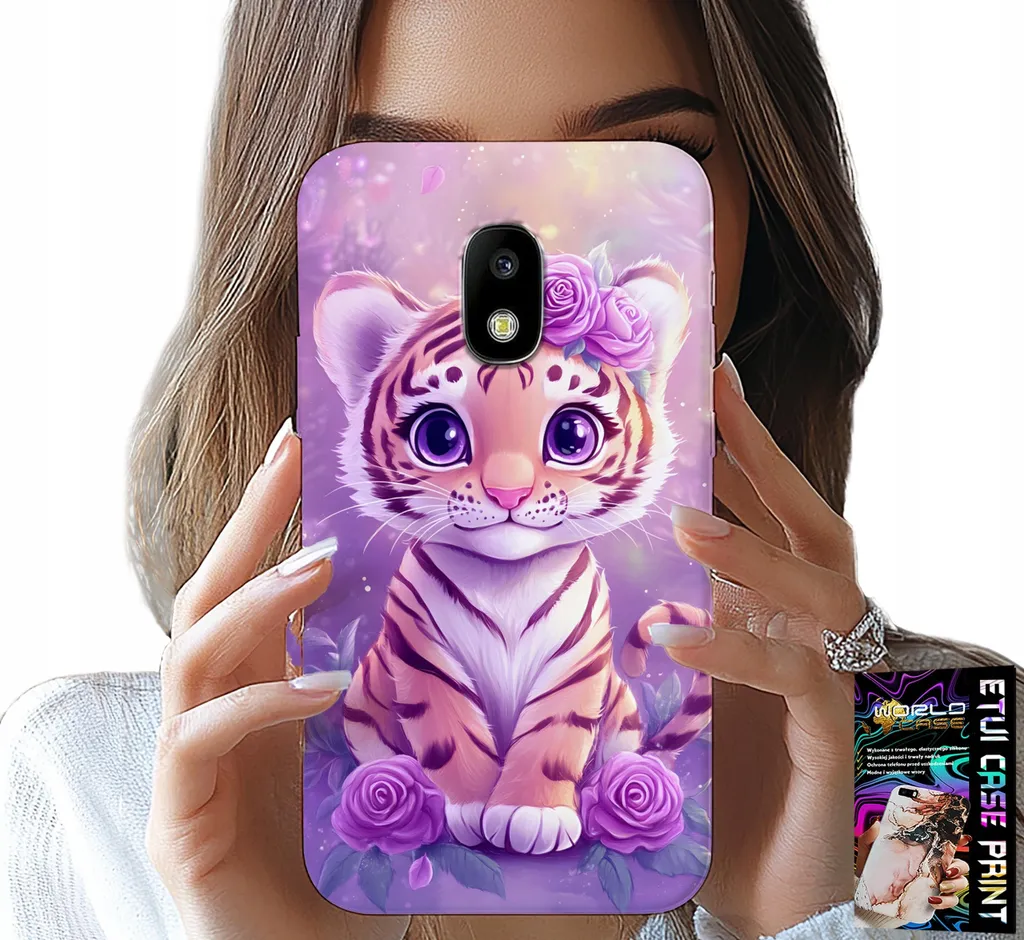 Kit Cover Anti-urto Samsung Galaxy J5 2017 Tigre + Vetro 9H
