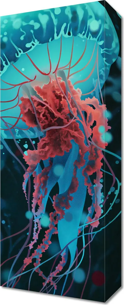 Quadro Mare Medusa Danza con le Acque 20x50 | Arte Emozionale
