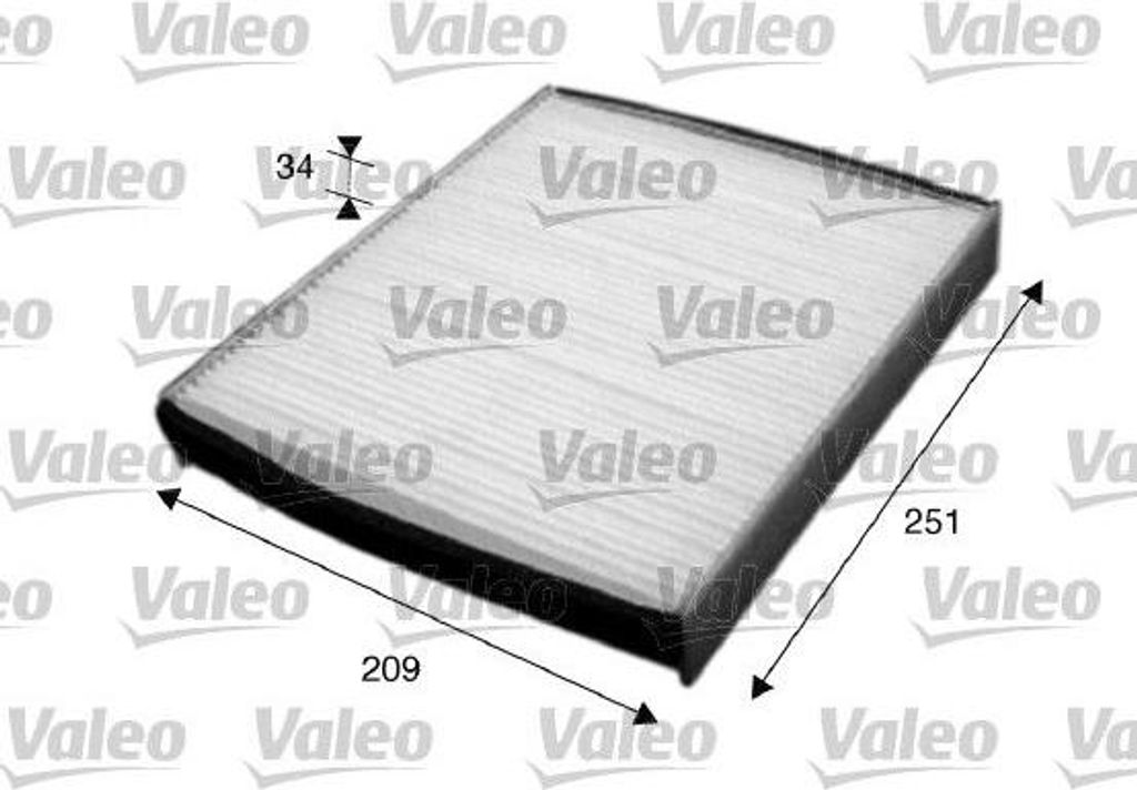 VALEO 715627 Innenraumluftfilter OE 8687389 kompatibel mit C30, C70, S40, V50
