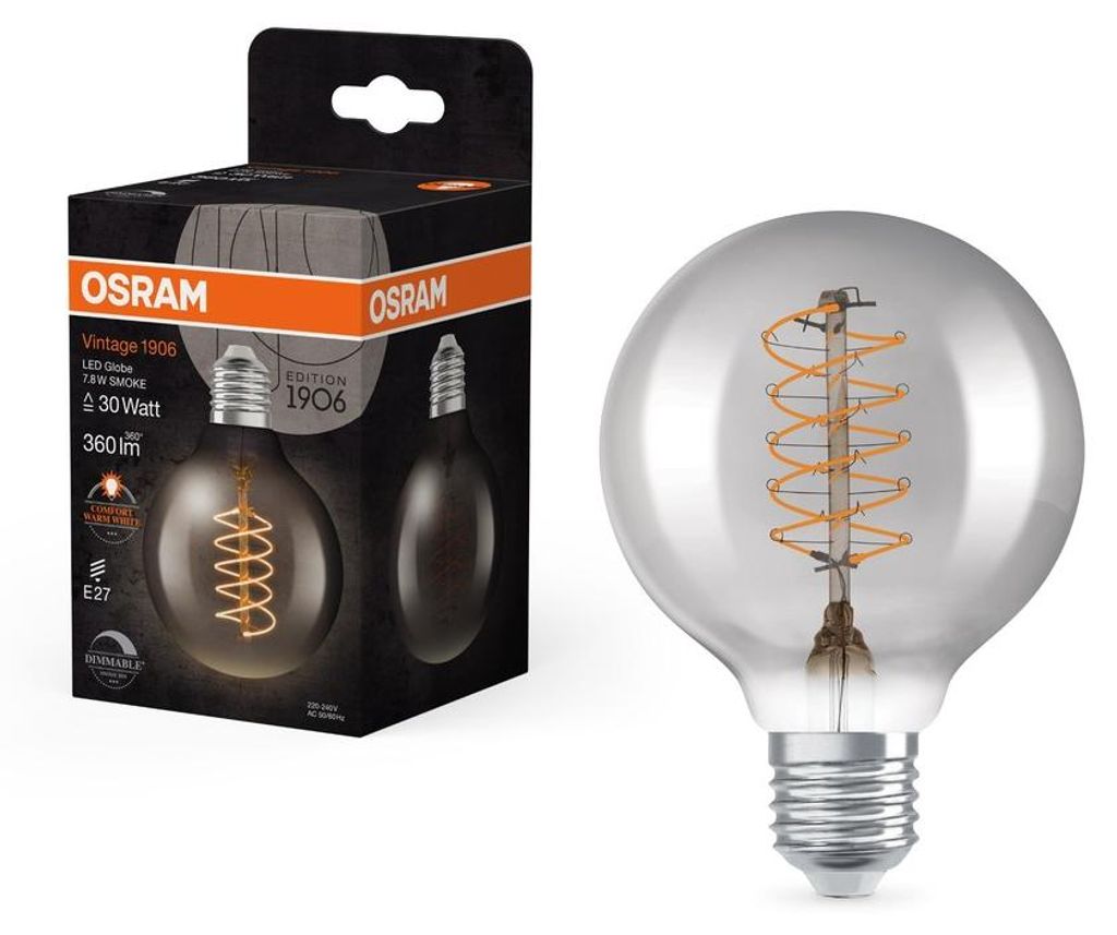 Osram LED Spiral Filament G80 Globe 7,8W = 30W E27 Produktbild 