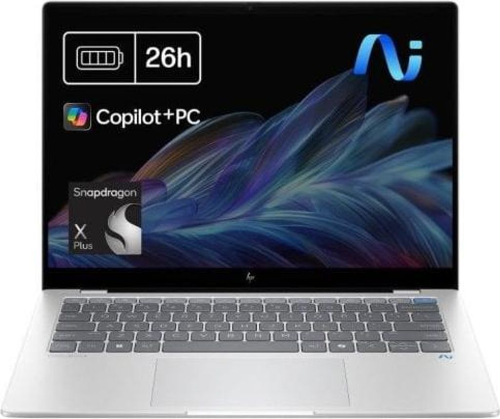Portátil HP OmniBook X 14-fe1000ns QC Snapdragon X Plus X1P-42-100/16GB/512GB SSD/14" Windows 11