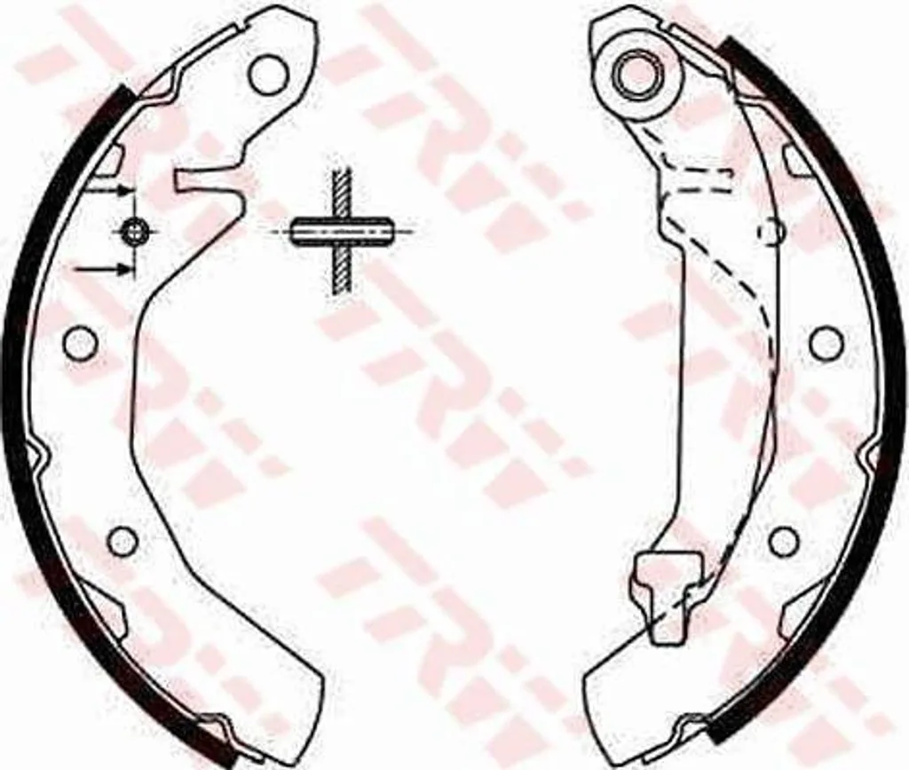 Jeu de mâchoires de frein TRW GS8645 OE 96268686 pour Matiz et Spark