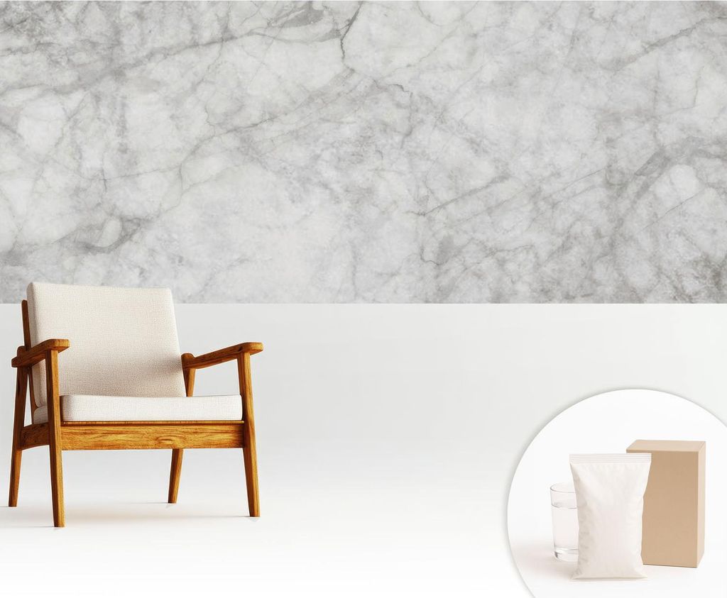 Fototapete - 250x104 cm - Tapete - Wandtapete - Wandbilder - Dekofolie - Tapete Folie - Wand - Dekoration - Wohnzimmer - Marmor-Eleganz