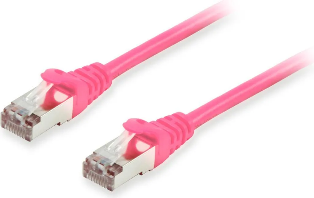 Equip 606908 Cavo Patch Cat6A S/FTP 10m Rosa LSZH | Rete 10Gbps Professionale