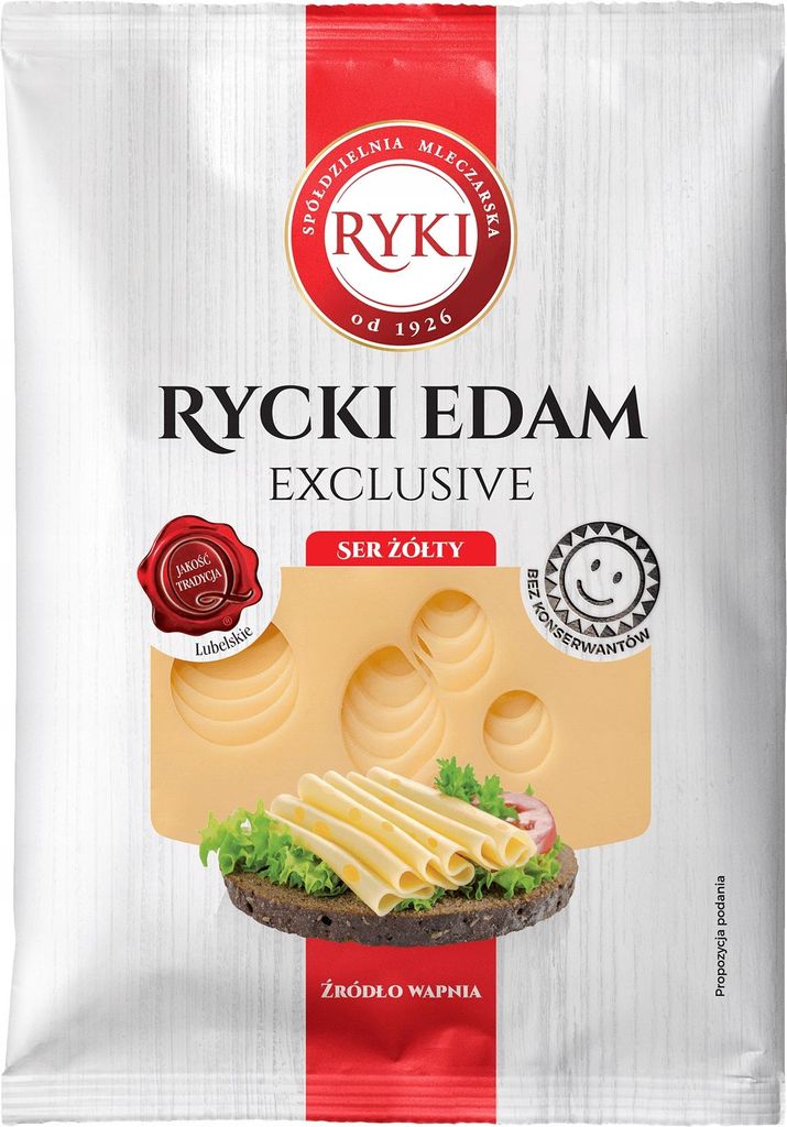 Ser Edam Ryki plastry 135 g Zdjęcie produktu 