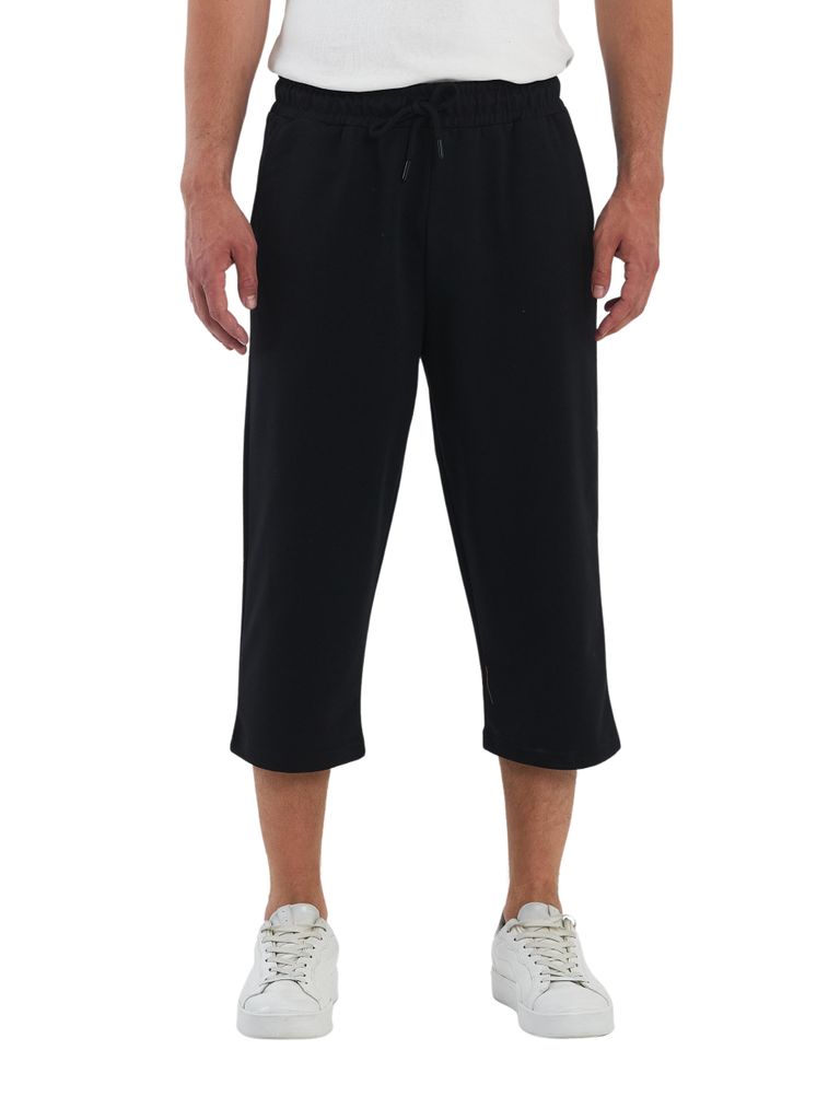 COMEOR Sporthose Herren Kurz – 3/4 Capri Hose Herren - Kurze Hosen Männer Laufshorts Baumwolle Shorts