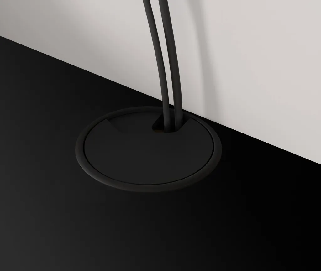 Homlando Lowboard TV 156 x 29 x 20 cm – Armadio sospeso con passacavo – Armadio per TV Armadio da appendere Icarus per soggiorno bianco opaco e rovere Artisan