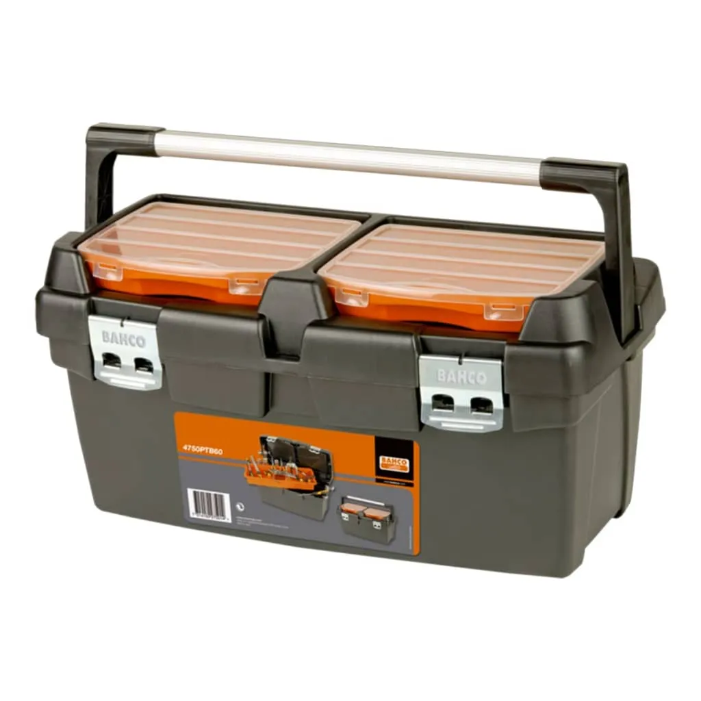 BAHCO 4750PTB60 Mallette à outils robuste 37L pour rangement d'outillage