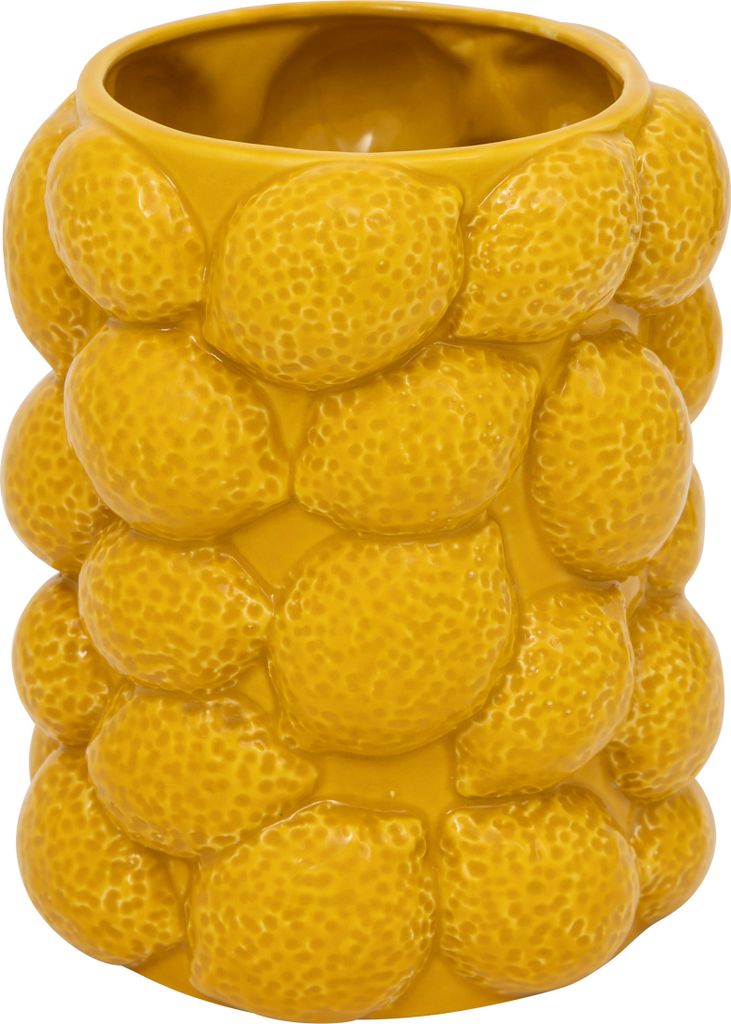 Zitronenvase "yuca" gelbe keramik h18cm - Atmosphera créateur d'intérieur