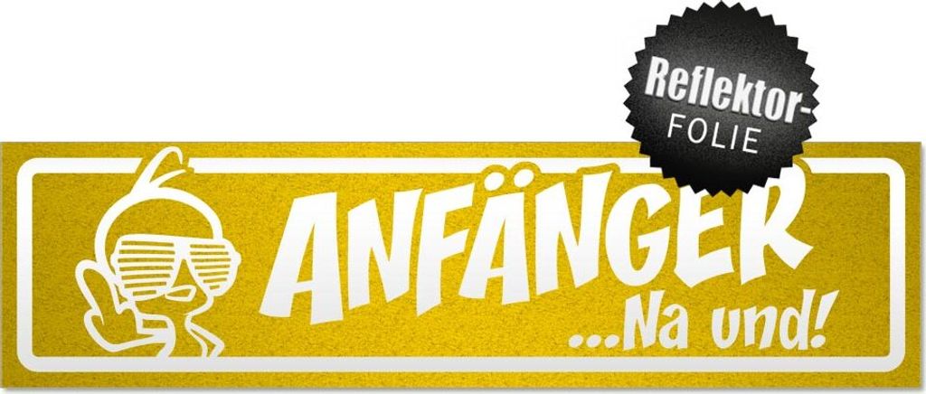 Anfänger na und? Kücken invertiert Magnetschild Schild magnetisch