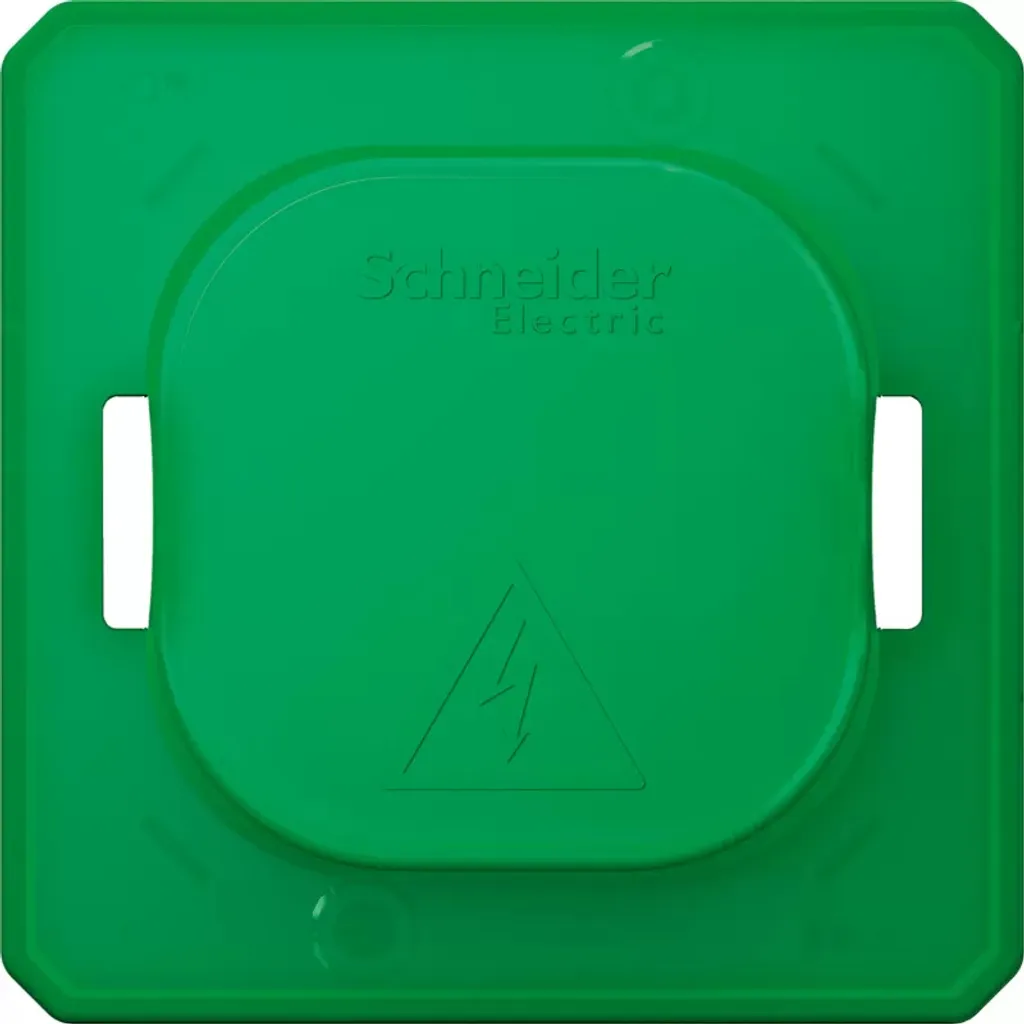 Plaque de protection murale verte pour interrupteur et prise de courant