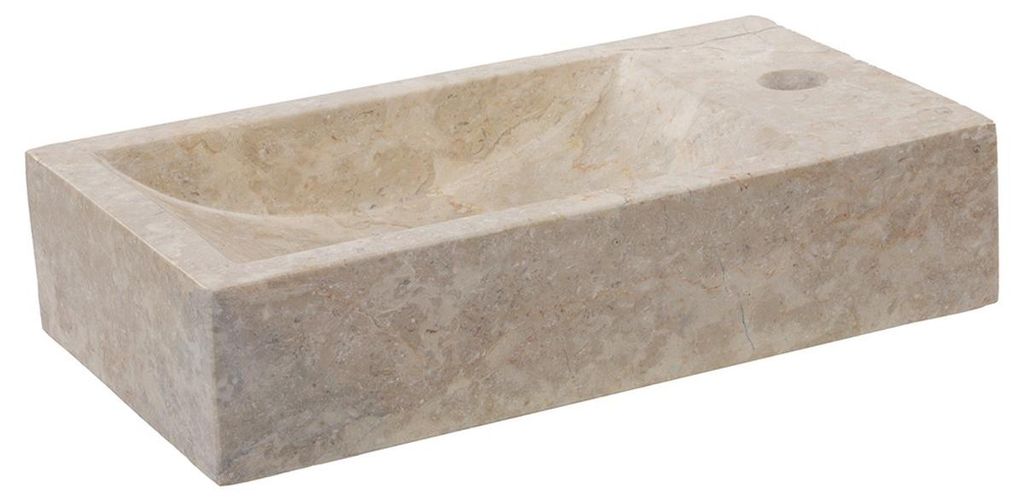 Differnz Hura L Fontein - Marmer - Crème - Lengte 40 x Productafbeelding 