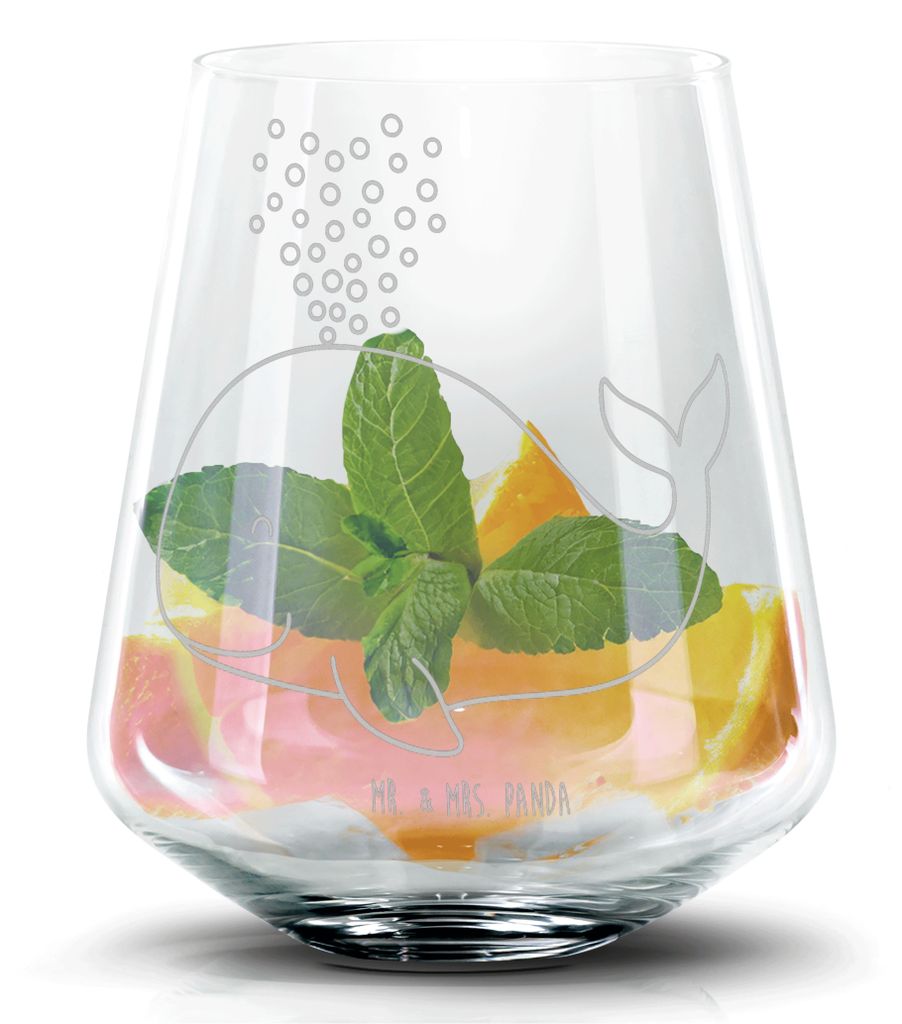Mr. & Mrs. Panda Tumbler Wal Konfetti - Transparent - Geschenk, Margarita Glas, Cocktailglas, Martini, Motivation, Meer, Whiskey, Longdrinkglas, Wa...