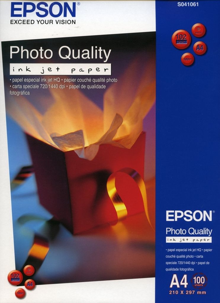 Inkjet-Papier Photo Quality Bright White A4 102g/qm beschichtet VE=20x100 Blatt