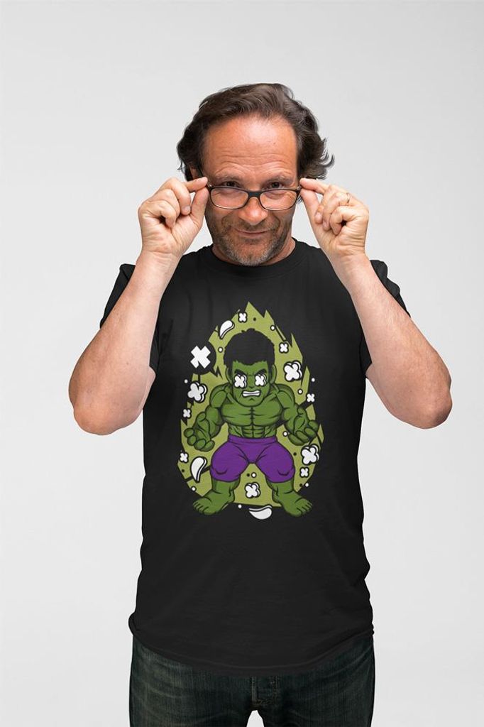 D&B Uni Polo PC00051 Hulk Schwarz-Größe XL