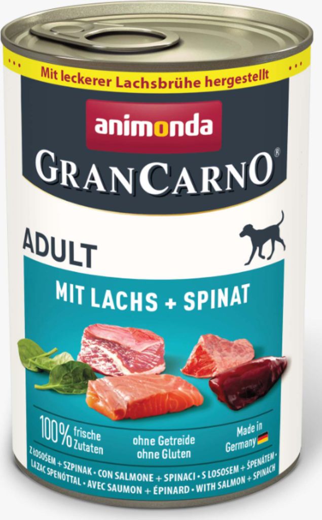 Animonda GranCarno Adult mit Lachs & Spinat - 400g