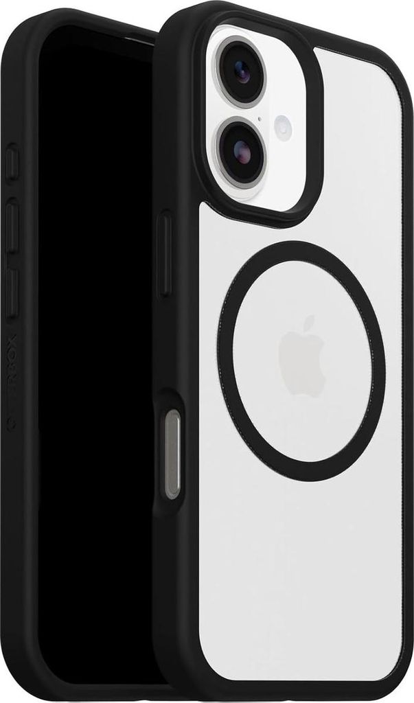 OtterBox React MagSafe Handy-Schutzhülle 16 cm (6.3") Cover Schwarz, Transparent