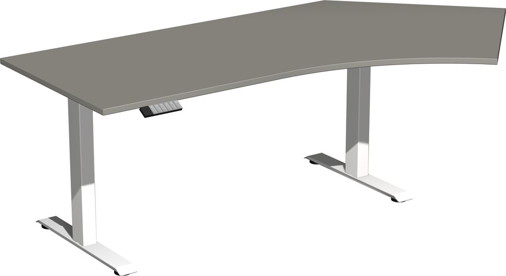 Geramöbel Tisch Elevate Basic 135 re 2166x1130x730-1230mm ws/on