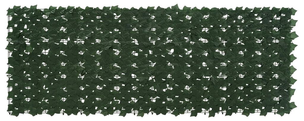 Balkonsichtschutz mit Blättern Dunkelgrün 200 x 75 cm