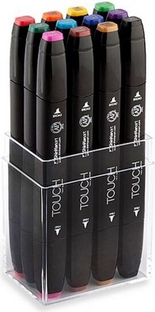 ShinHanart Touch Twin Marker Main Colors 12er Set Grafikmarker Box Design