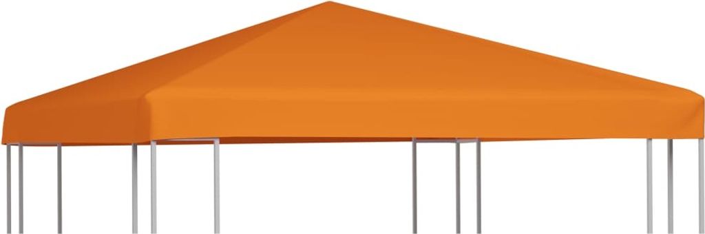 The Living Store Pavillondach 310 g/m² 3x3 m Orange