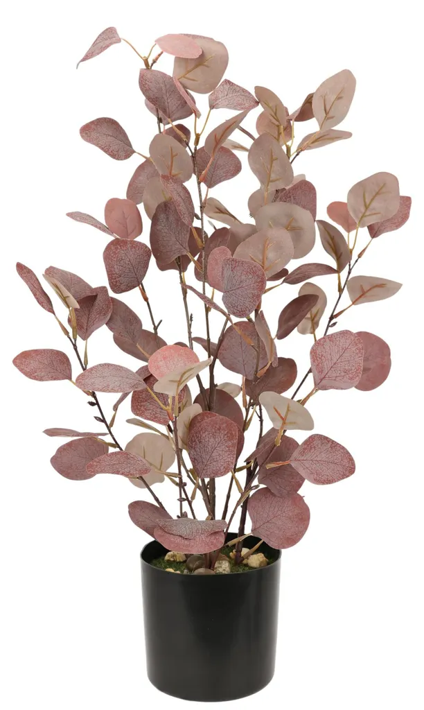 Eucalyptus artificiel en pot H120cm - Arbre d'ornement feuille d'argent
