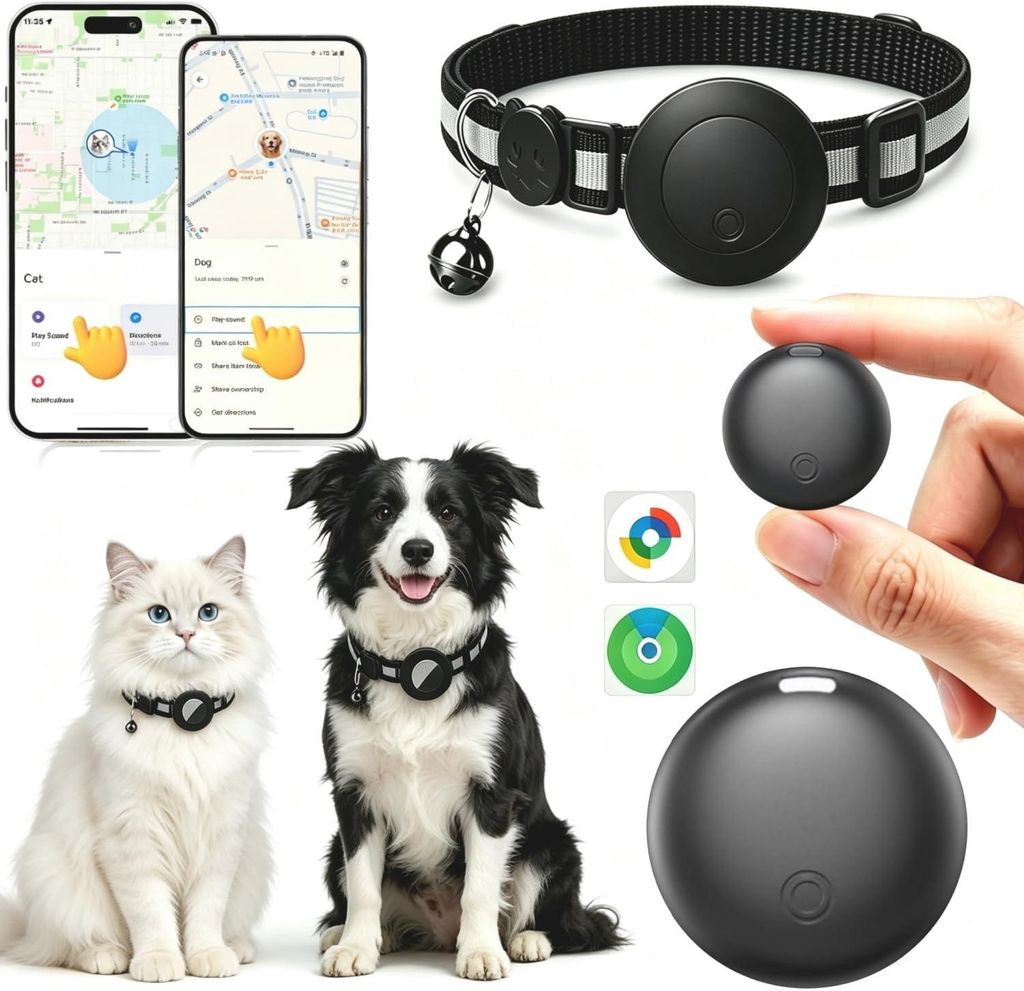 Kattentracker zonder abonnement - GPS-kattenhalsband - iOS Productafbeelding 