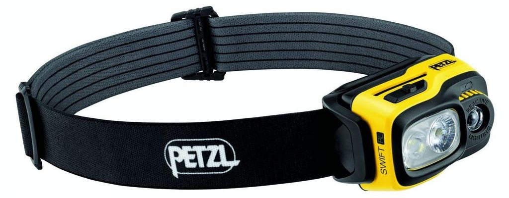 Petzl E810AB00 SWIFT RL hoofdlamp, zwart/geel Productafbeelding 