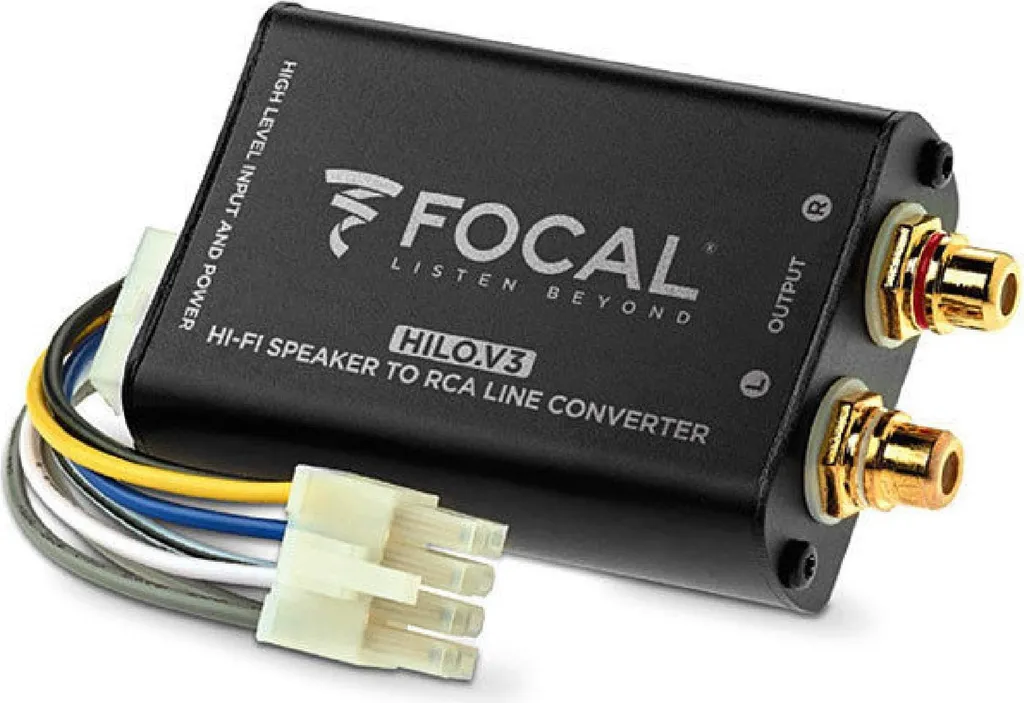 Interface Focal F-HILOV3 active avec détection de signal et Remote 12V