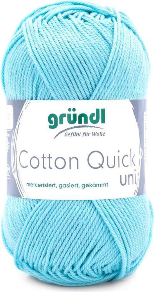 Gründl Baumwolle quick uni,50g.100%Baumwolle,mercerisiert,Häkel- u. Strickgarn,50g / 125 m,NS 3-4 141