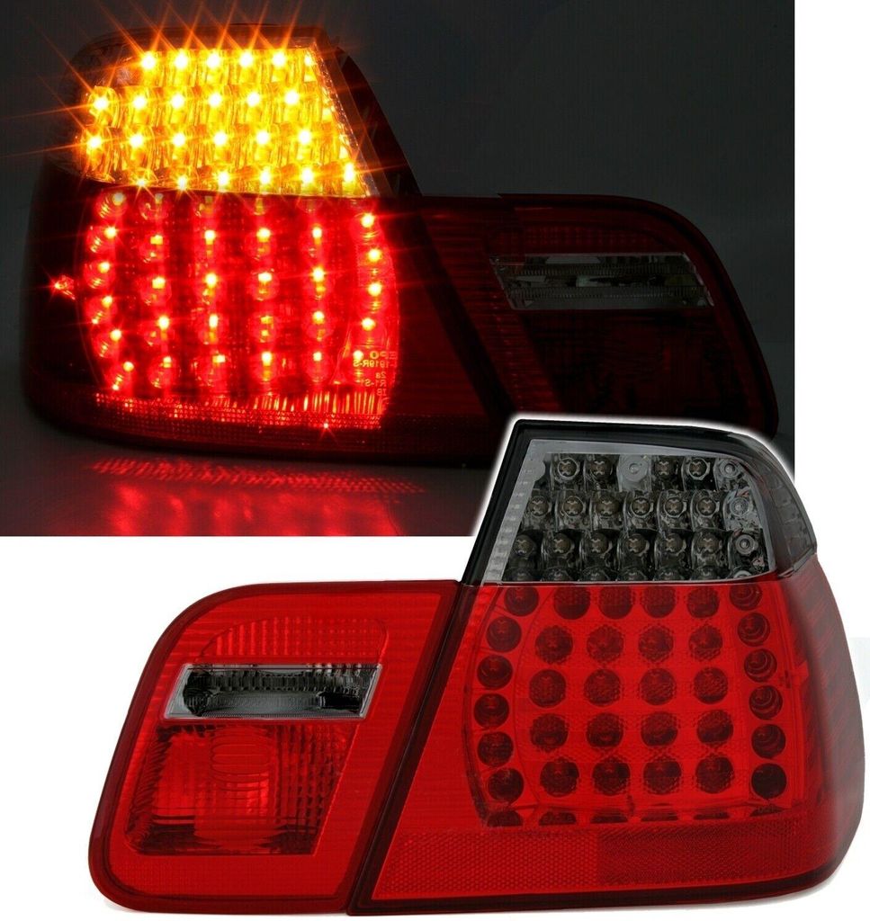 Für BMW 3er E46 Limousine 2001-2005 LED Rückleuchten Links + Rechts Schwarz Rot in der Farbe Schwarz von AD TUNING GmbH & Co. KG