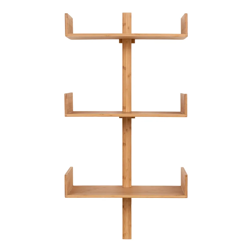 Bibliothèque Villa Étagère 50x102cm Naturel - Rangement Bois Compact