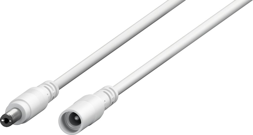 DC-Verlängerungskabel, 3 m, weiß Produktbild 