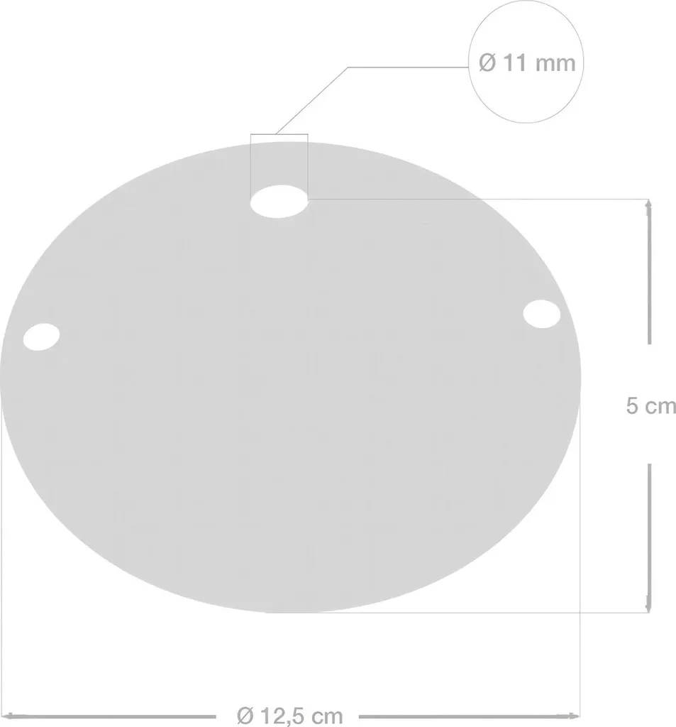 Cache-piton en Céramique Blanche : Kit Rosette pour Finition Pro de Plafond - 3