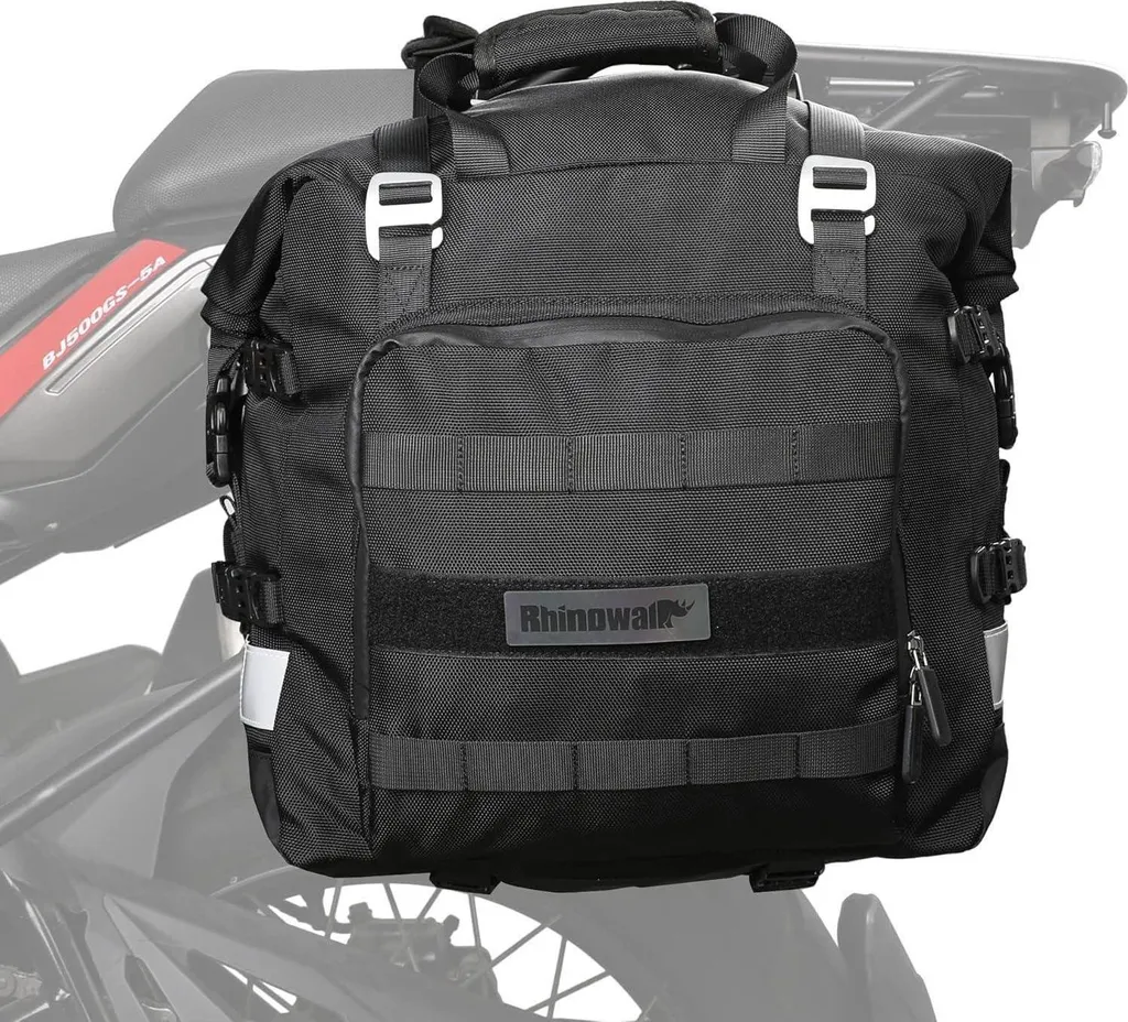 Sacoche de selle moto 20L : transportez vos affaires au sec et en sécurité