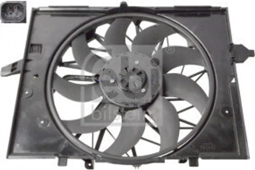 Évitez la surchauffe BMW : Ventilateur Moteur FEBI 107255 remplace 17421514181