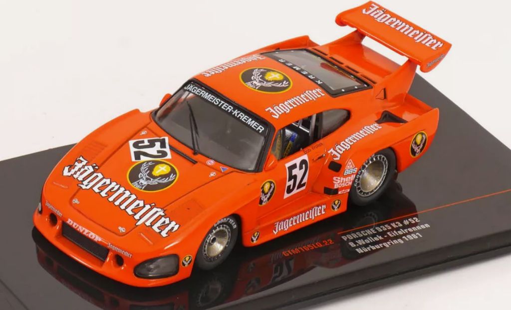 PORSCHE 935 K3 Jagermeister #52 DRM Nürburgring 1981 B.WOLLEK, IXOGTM165LQ.22, Maßstab1/43, IXOMODELS
