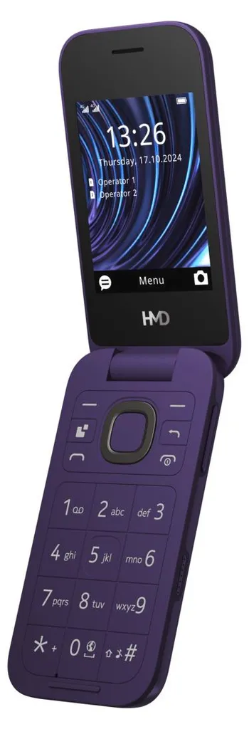 Téléphone clapet HMD Flip Violet Double SIM : fini les écrans brisés en poche