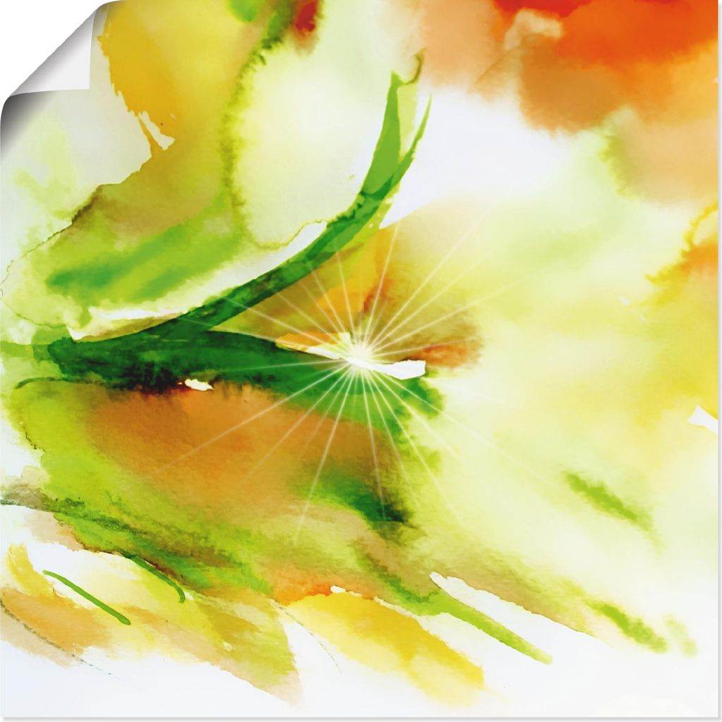 ARTland Poster Morgenlicht Größe: 30x30 cm