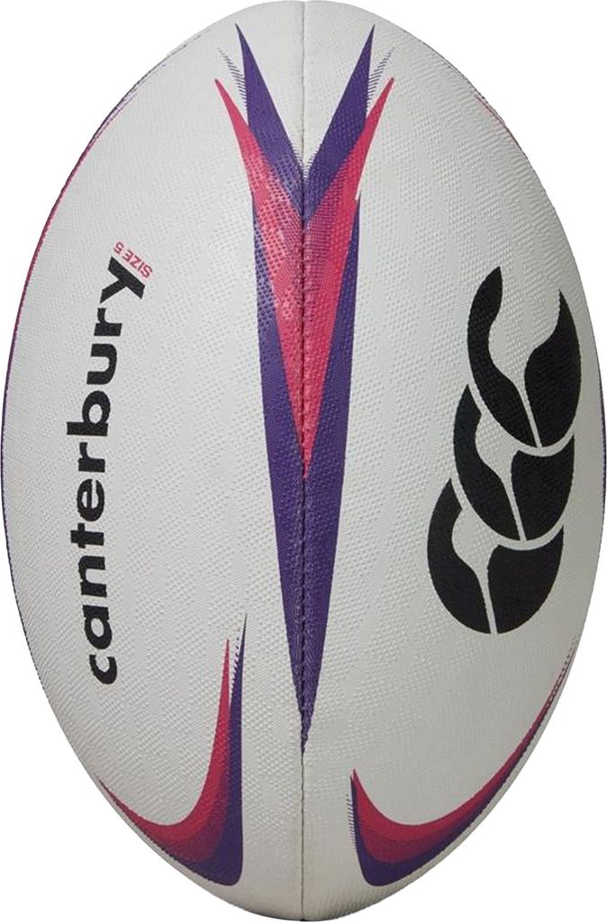 Canterbury - "Mentre" Rugby-Ball CS1833 (4) (Weiß/Veilchen)