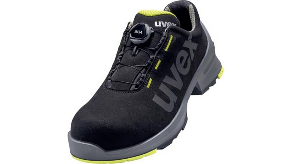 uvex 1 Halbschuhe S2 schwarz, gelb Weite 10 Gr. 40