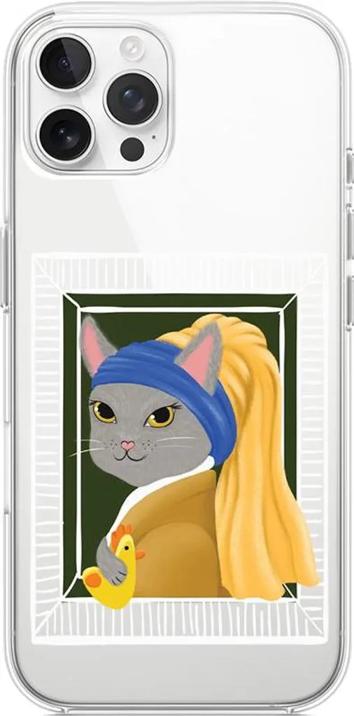 Cover Silicone iPhone 12 Pro Gattino e Gallina - TPU Anti-Shock