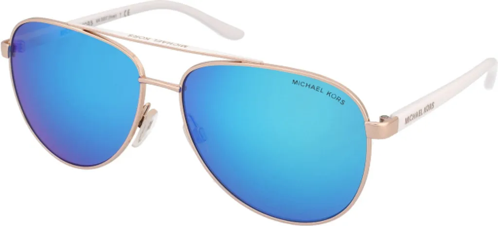 Michael Kors Hvar MK 5007 1045/25 Lunettes de Soleil Aviateur Argent