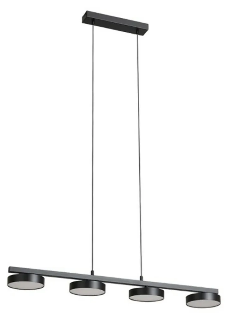 Suspension noire Aretha IV Rendl R14424 - Luminaire LED 4 x 12W 3000K