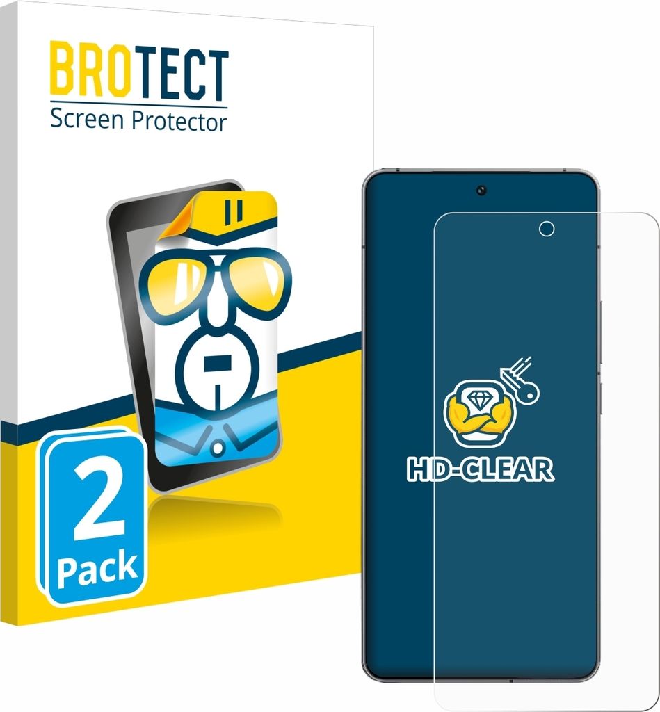 2x Für Vivo iQOO 12 Schutzfolie BROTECT Displayschutz Produktbild 