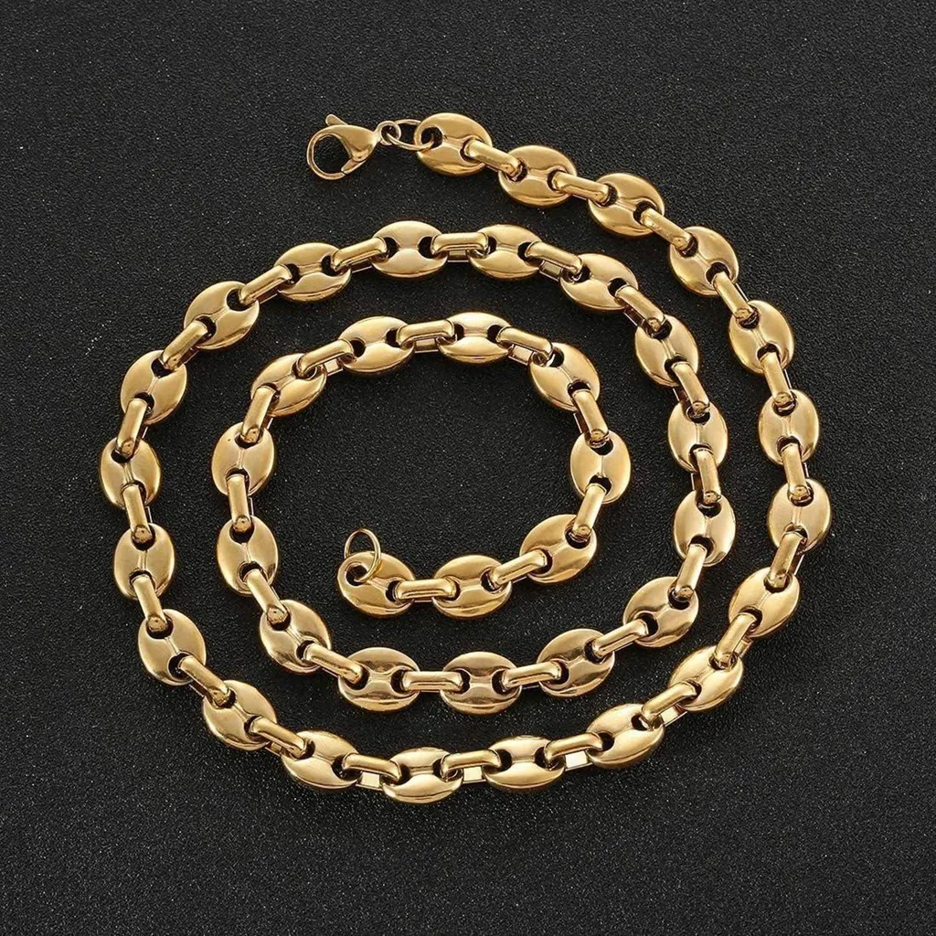 NKlaus 55cm 925 argento catena chicco di caffè