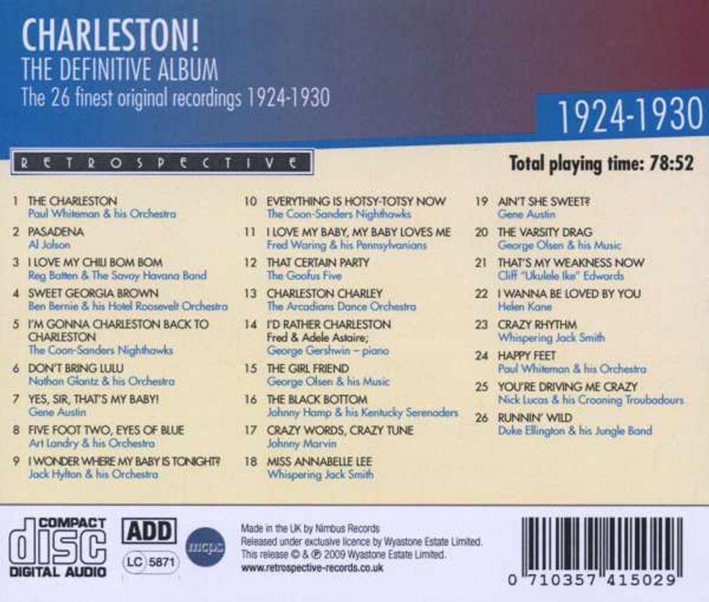 Various: Charleston! The Definitive Album